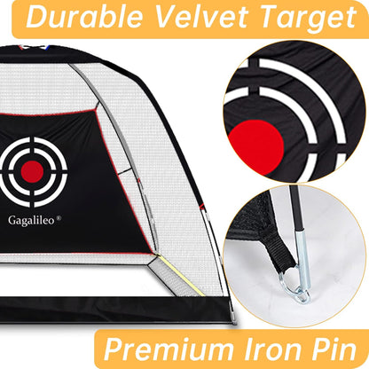 Golf Nets for Backyard,Golf Net,Golf Driving Range,Golf Practice Hitting Net,10X7X6Ft Golf Net with Target and Carry Bag,White Net-Without Bottom