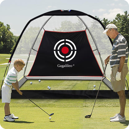 Golf Nets for Backyard,Golf Net,Golf Driving Range,Golf Practice Hitting Net,10X7X6Ft Golf Net with Target and Carry Bag,White Net-Without Bottom